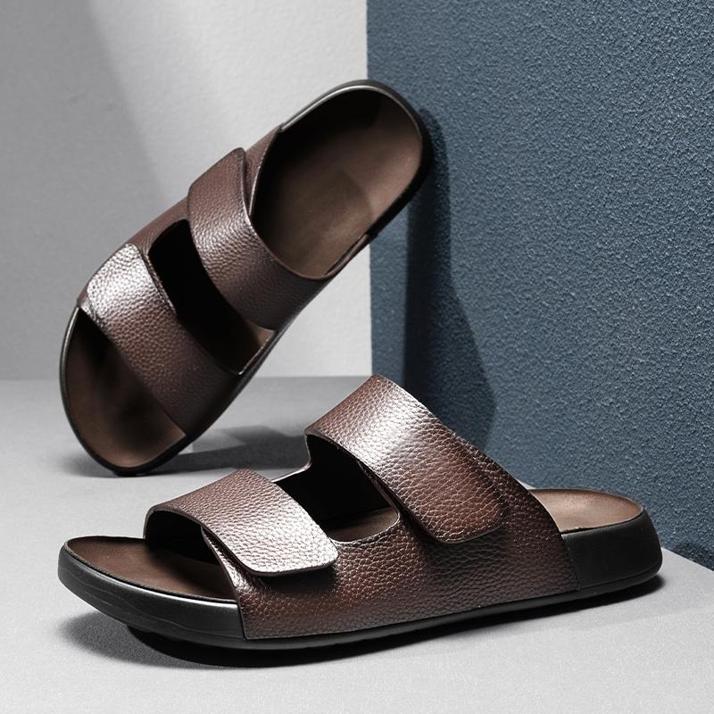 Модные Новые Стильные Тапочки Универсальные Полушлепанцы Мужские Летние Повседневные Туфли Уличные Удобные Пляжные Туфли Мягкая Подошва Шлепанцы Пляжные Сандалии