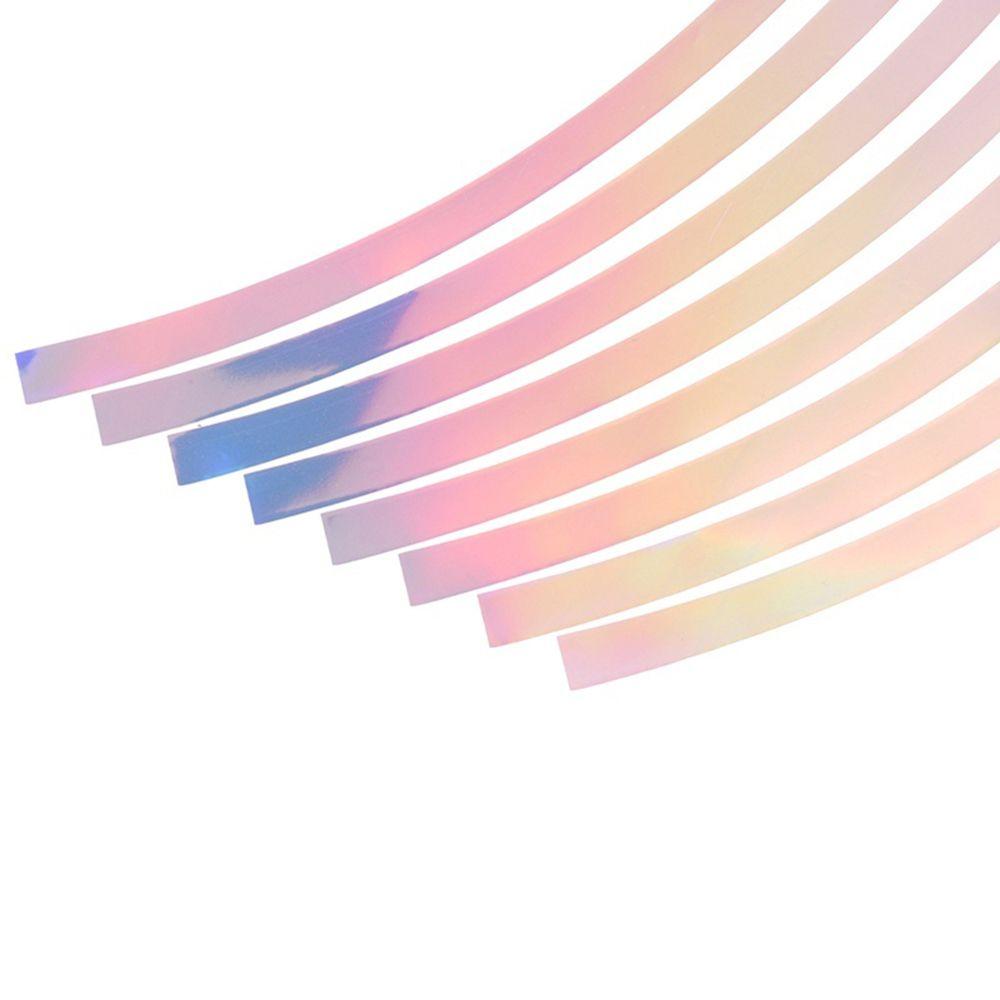 16 полосок Мотоциклетный лазерный светоотражатель Наклейка на колесо Водонепроницаемая наклейка на колесо Красивая ПВХ лента для обода колеса Мотоциклетные аксессуары