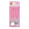 Secret Jouju Heart Spoon Fork Set PN173, Pink, 1 Set