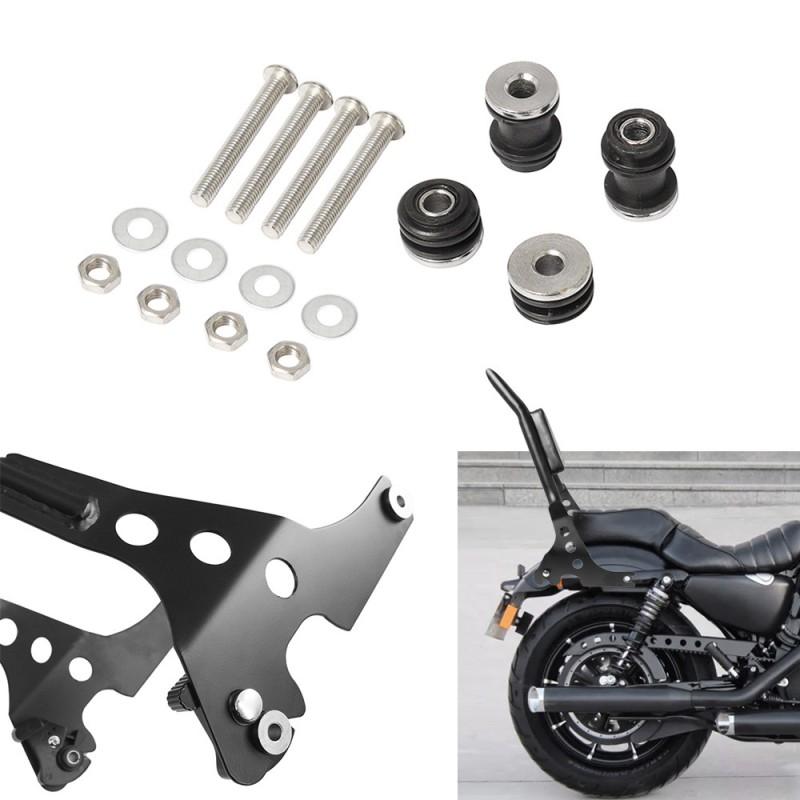 Quick-Release Backrest Mounting Bracket With Insert Accessories Harley XL883 XL1200 X48 2004-2019 Motorcycles