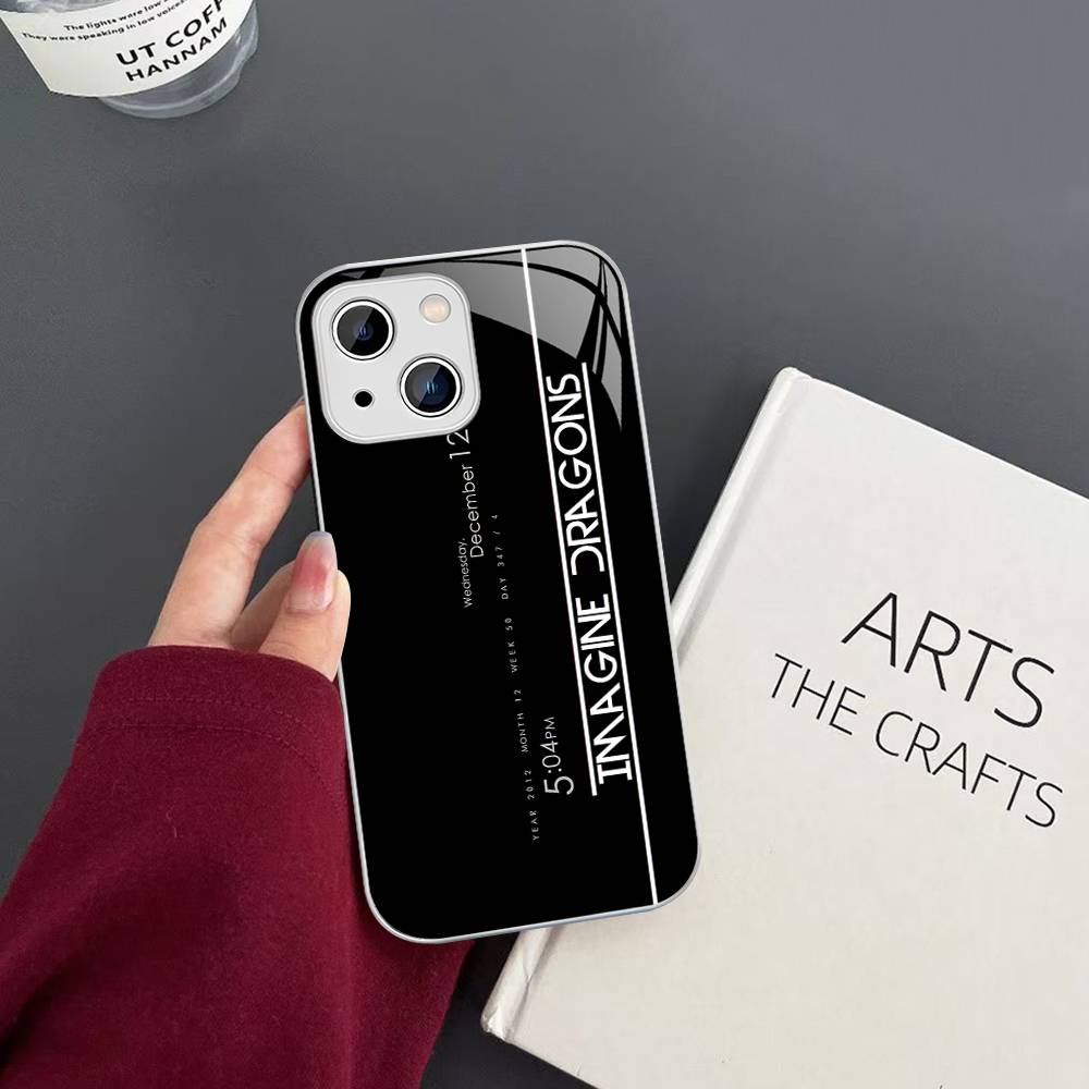 Popular Band I-Imagine D-Dragons For IPhone 14 13 12 Mini 11 Pro XS Max X XR 14 Plus Tempered Glass Cover