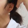Серьги-подвески Wenjian Retro Pearl для женщин, титановая сталь с позолотой 18 карат, модный легкий роскошный дизайн