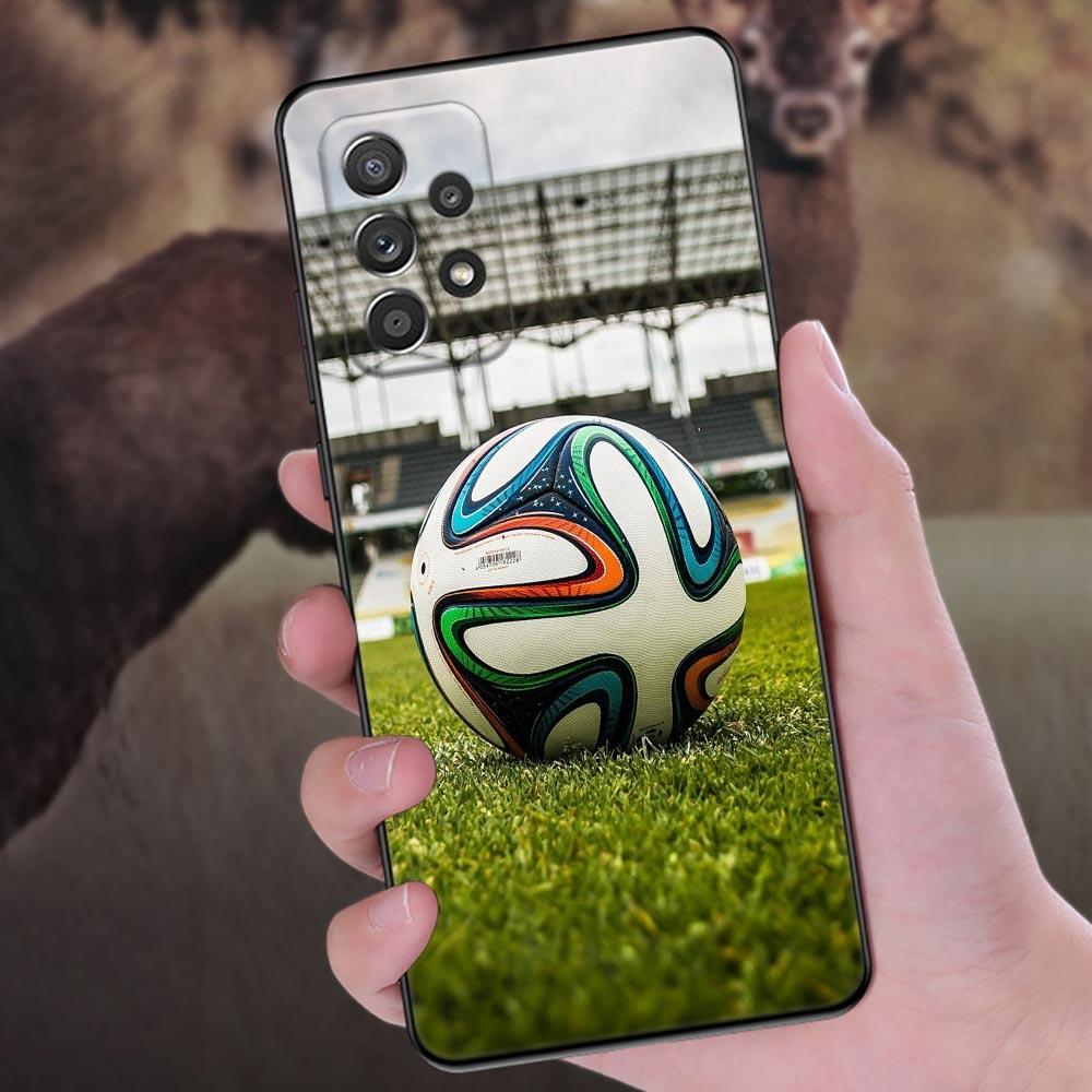 Football Soccer Ball Fire Un Rayo Phone Case For Samsung Galaxy A57 A56 A37 A55 A36 5G A26 A54 A52 A35 A34 A17 A16 A07 A06 Cover