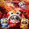 Chinese-Style Lion Dance Panda Face-Changing Toy Dolls, Pressable Funny Face Masks, Sichuan Opera Puppets