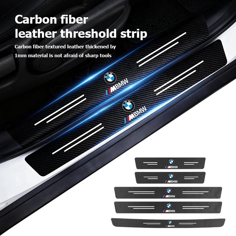 MUSE5 Car Door Carbon Fiber Sill Anti Scratch Protection Strip For BMW M Performance E36 E46 E60 E90 E91 E92 E93 F30 F20