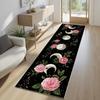 Розовые цветы дорожка ковер винтажный романтический принт розы нескользящий ковер гостиная прихожая спальня кухня декор на День святого Валентина