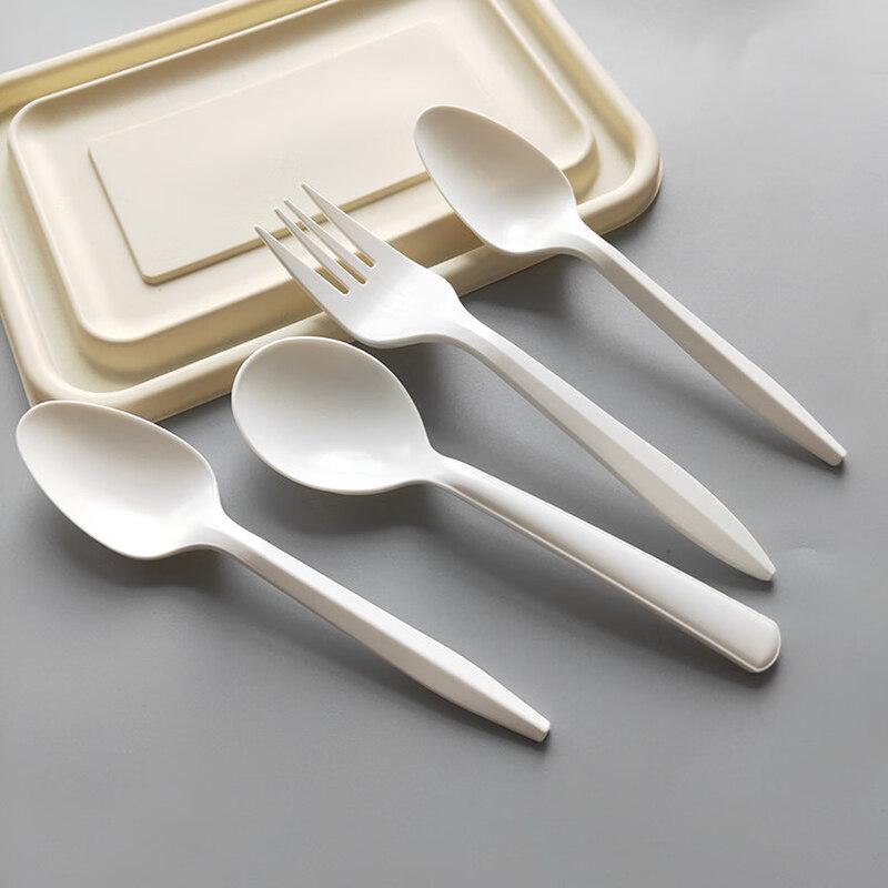ZISIZ Disposable Corn Starch Spoon