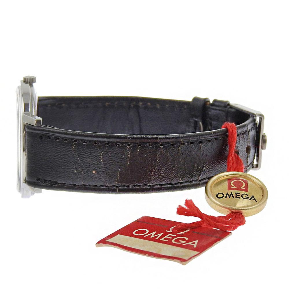 Omega Часы Geneva cal.625 Серебристый циферблат Нержавеющая сталь/кожа Ручной завод Аналоговый дисплей мужские Б/У