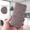 For iPhone 17 Pro Leather Wallet Case Cat Bee Pattern Phone Cover Stand