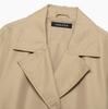 European and American style, new women's clothing, fashionable casual crimped sleeve short trench coat 3046/229/704