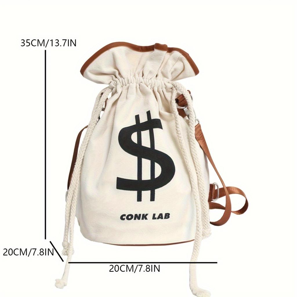 1pc Multi-purpose Canvas Bag, Men's And Women's Shoulder Messenger Bag, Outdoor Casual Backpack