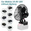 Portable Wireless Electric Fan  For Makita 21V Max Li-Ion Battery High Power Fan Outdoor Camping Fan  for Office Travel