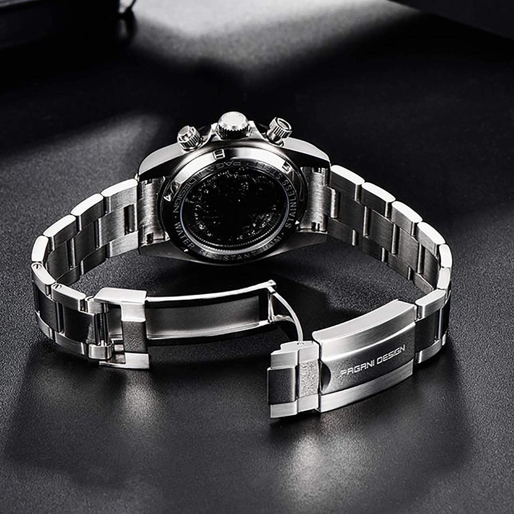 Часы PAGANI DESIGN с автоматическим механизмом Daytona Chronograph, механический корпус с водонепроницаемым керамическим безелем, деловые, деловые, наручные часы из нержавеющей стали