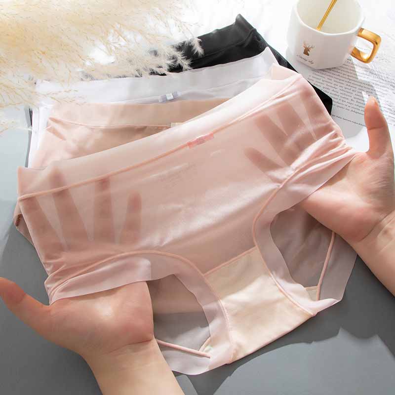 Женское бесшовное нижнее белье Ice Silk Hipster - невидимый эластичный вырез бикини