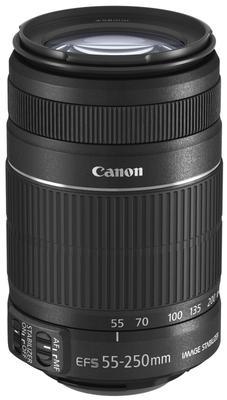 Canon Телеобъектив с переменным фокусным расстоянием EF-S55-250mm F4-5.6 IS II, совместимый с APS-C