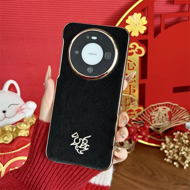Mate 80 Case With Kickstand Foldable Design Shockproof PC Leather Cover Men Business Style Red Black