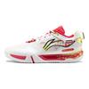 Li Ning Saga 3pro Амортизирующие Скользкие Устойчивые к истиранию Низкие Бадминтонные кроссовки Унисекс Белый Желтый AYAV001-5