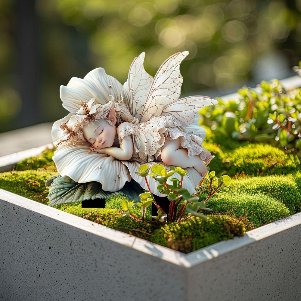 Акриловая садовая напольная заглушка, креативная садовая статуэтка, садовая статуэтка, садовый столб, двор