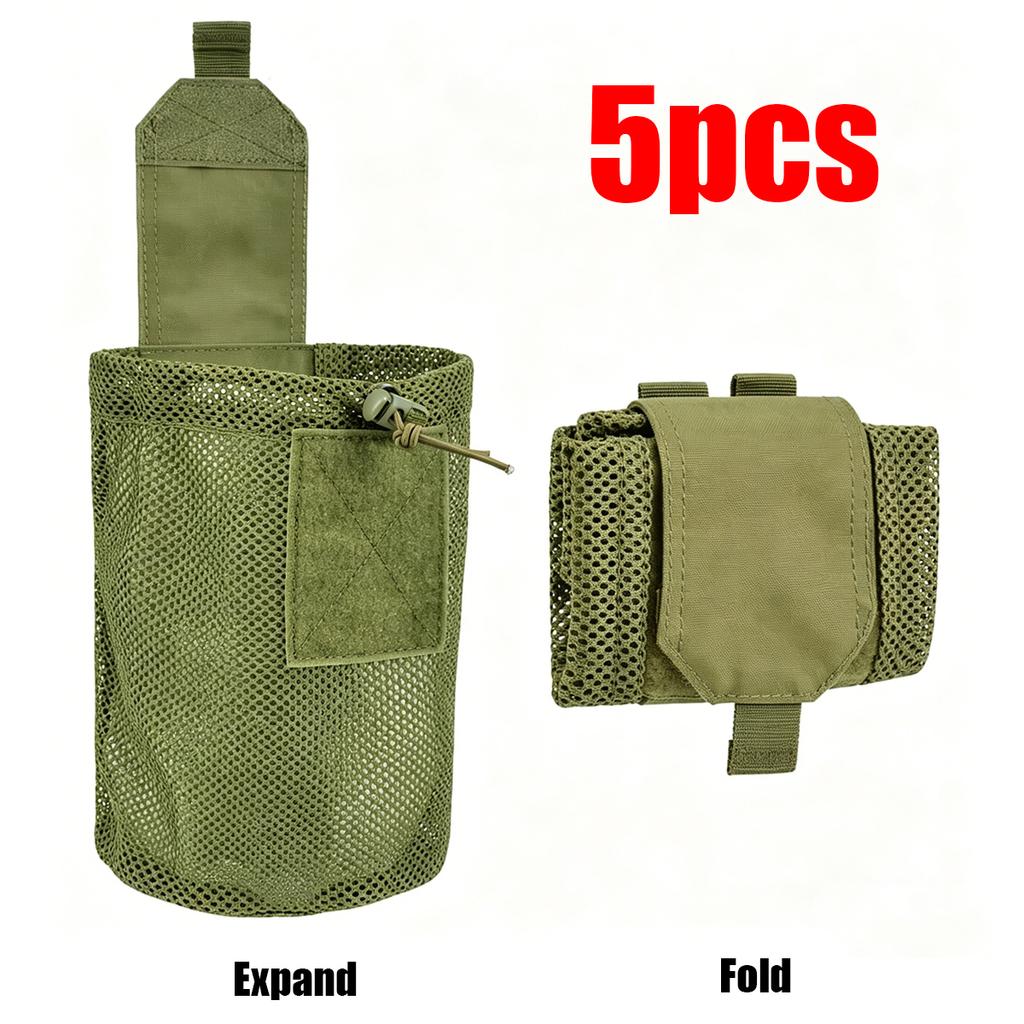 New Roll-Up Mag Mesh Dump Pouch Magazine Storage Mini Foldable Net Pocket EDC Outdoor Sport Hunting Waist Bags 500D