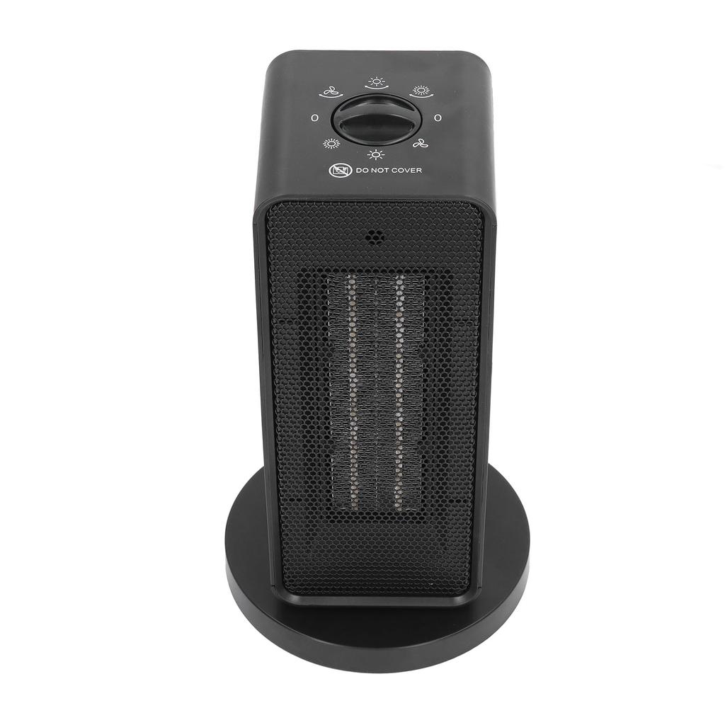 1200W Small Space Heater Oscillating Vertical Fast Heating Overheat and Tip Over Protection for