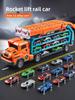 Dinosaur Rocket Track Car Toy Kit With Magnet Cars For Interactive Learning