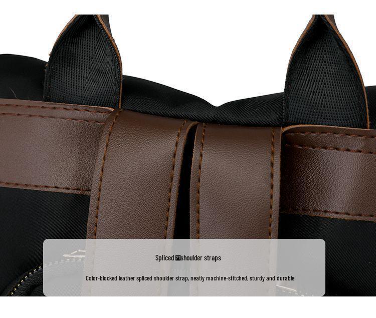 Женский дорожный рюкзак с защитой от краж, с цветными блоками - Большая вместимость, универсальный и стильный