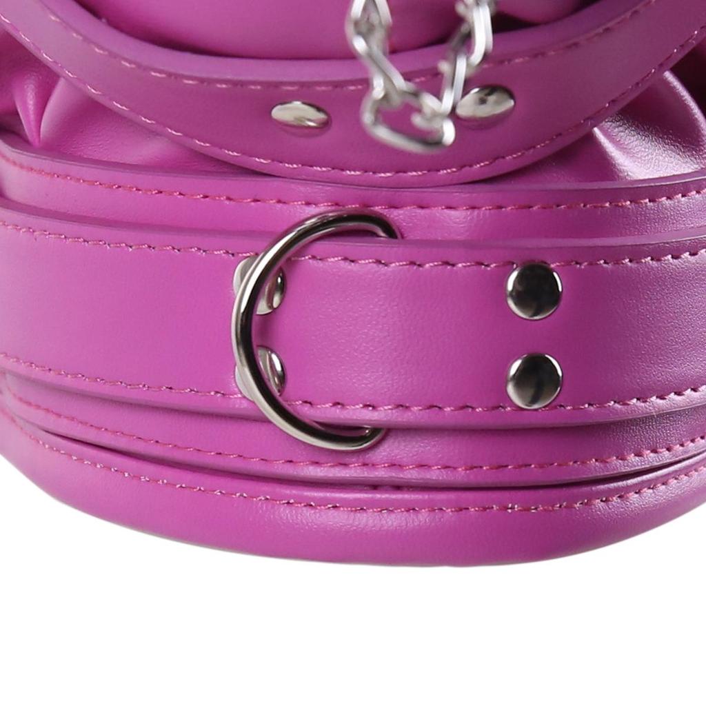 Эротическая маска для бондажа и капюшон-кляп для взрослых