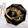 1pc Fellowship of the Ring Merry Automatic Folding Umbrella - Compact 8-Rib Design, Durable Plastic & Iron1292L