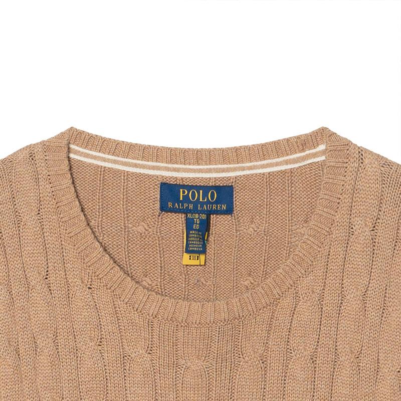 Свитер Polo Ralph Lauren с вышивкой пони, круглый вырез, длинный рукав, пуловер, детский, детский свитер 323702674-504