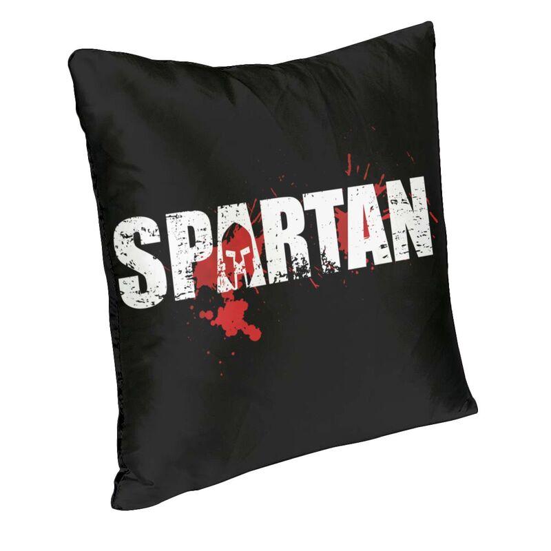 Модная Большая Квадратная Наволочка с Логотипом Spartan Race, Декоративная Подушка 3D с Двусторонней Печатью для Автомобиля