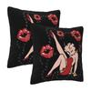 Mrs Boop Thing Crew Bettys And Her Dog 2 Pcs Square Pillowcase Pillow Cover Cushion Decor Comfort Throw Pillow For Home Sofa