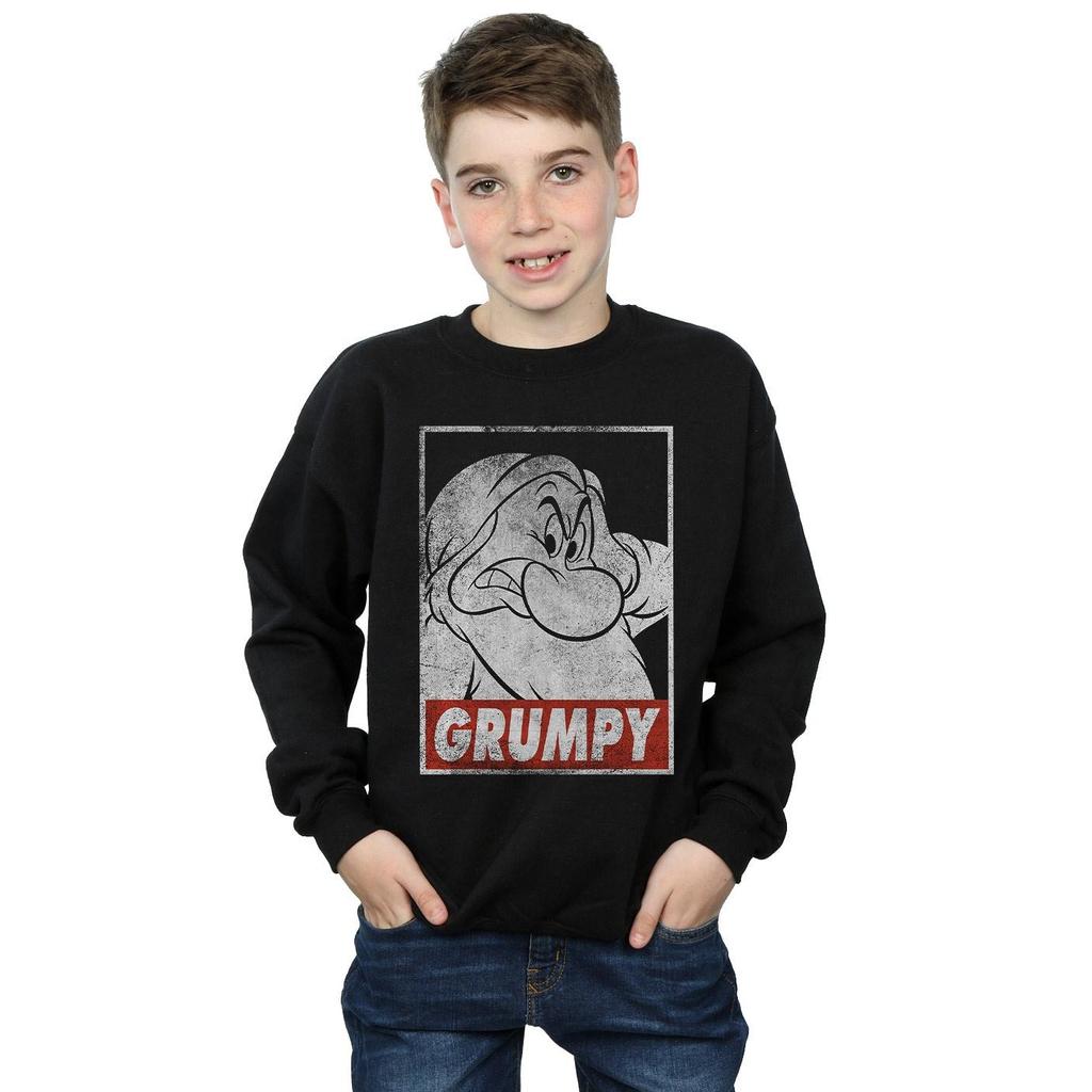 Disney Boys Snow White Grumpy Dwarf Poster Sweatshirt