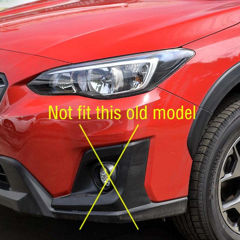 Для Subaru XV Crosstrek 2022 автомобильный передний бампер, противотуманная фара, рамка, крышка, противотуманная фара, накладка, крышка капота