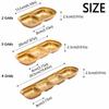 2Pcs Stainless Steel Seasoning Dish 2/3/4 Grid Thickened Divided Dip Bowls Easy Clean Stackable Vinegar Soy Spice Condiment Tray