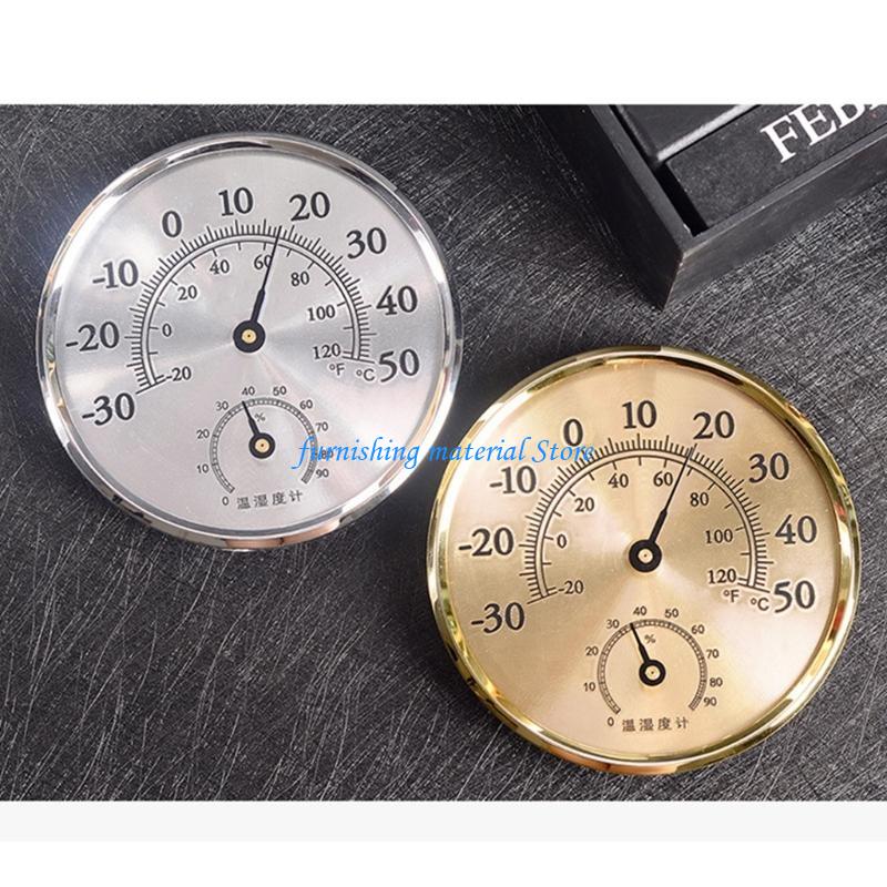 Y5GD Indoor Temperature Humidity Detector Sensor-Gauge Tabletop Analog-Thermometer Hygrometer Large Display for Home Office