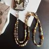 Vintage Handcrafted Leopard Print Pvc Phone Lanyard With Long Crossbody Strap For Men And Women
