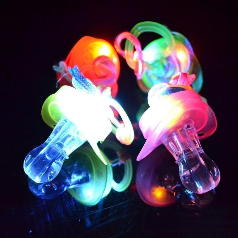 1 шт. Светящаяся соска со светодиодной подсветкой, Блестящая соска, Светящиеся игрушки для баров, вечеринок, фестивалей как для детей, так и для пожилых людей