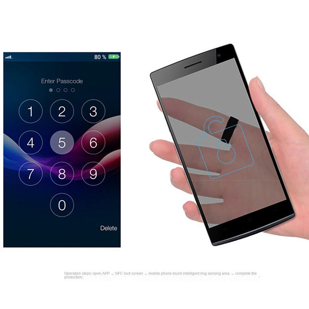 Multifunctional NFC Smart Ring Stainless Steel NFC Finger Ring for Android Phone Men