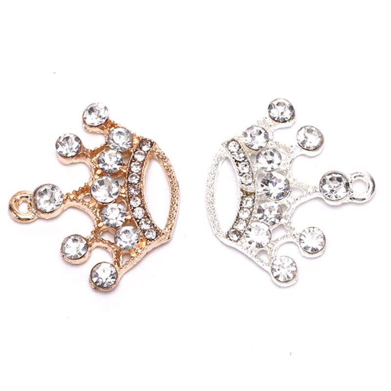 10Pcs/Set Alloy Small Crown Charms Pendant Diy Craft Jewelry Making