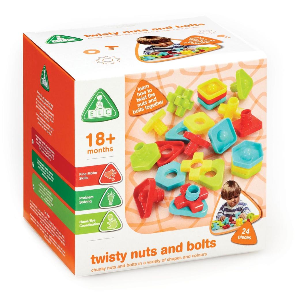 Early Learning Centre Nut and Bolt Screw Educational Authentic Toy, Screwdriver, Play, Toy, 200568,