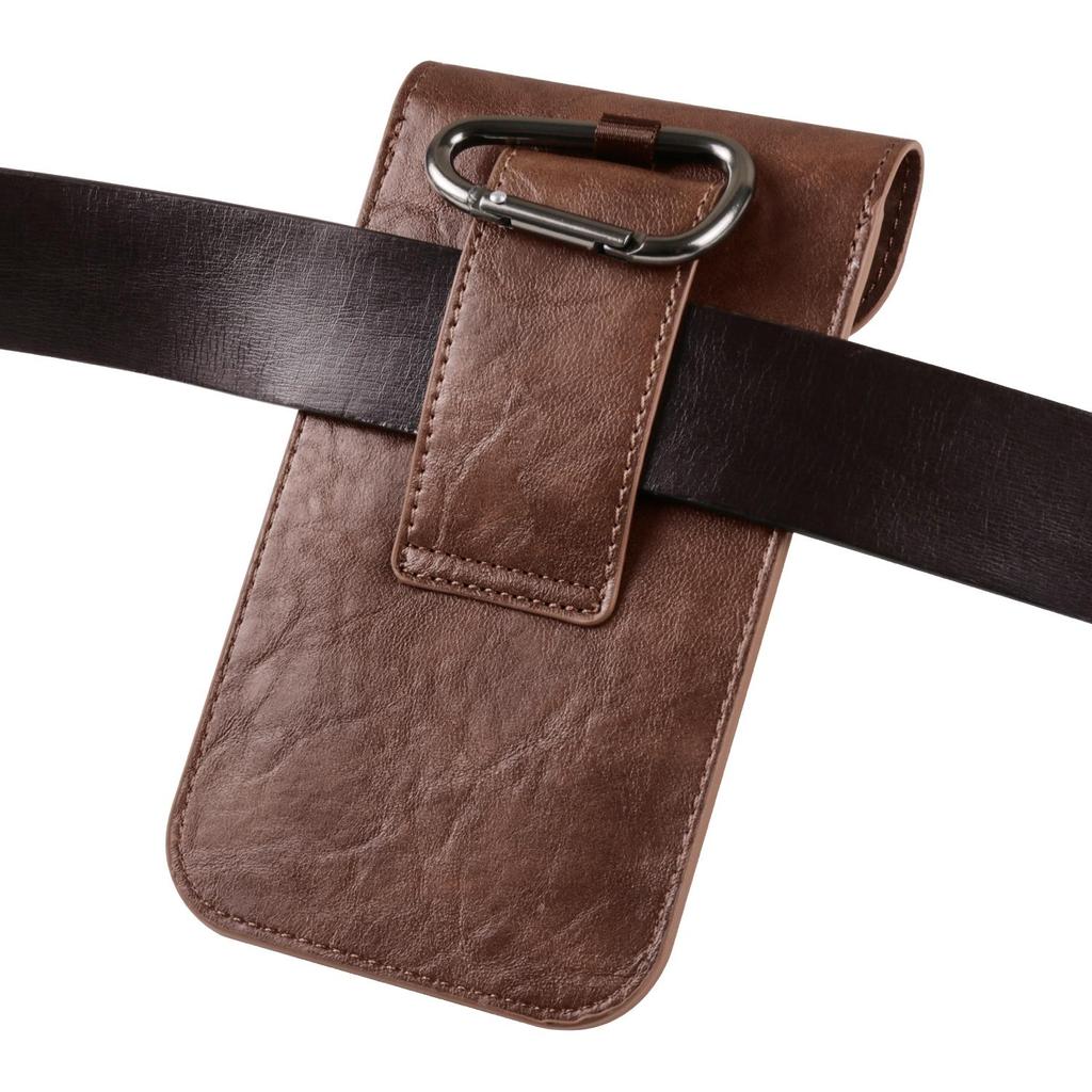 Luxury Leather Belt Clip Phone Case Men Waist Bag Holder For iPhone 16 15 14 13 Pro Max Samsung S24 S23 S22 Plus A55 Redmi Note 12 9 Holster Pouch AVE