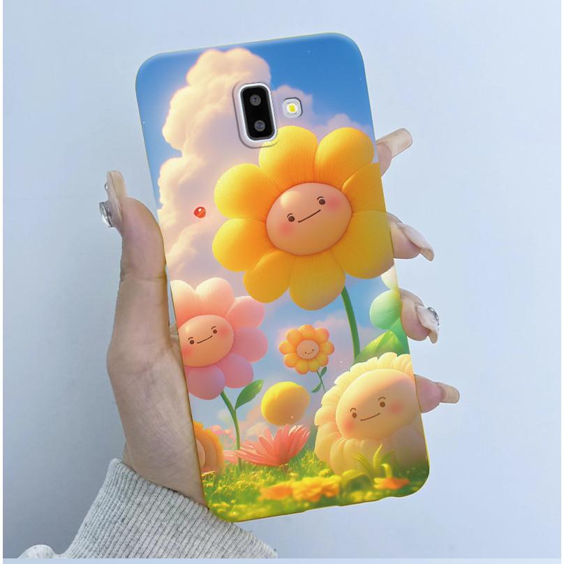 Cute Astronaut Panda Cartoon Case For Samsung Galaxy J6 2018 J6 Plus J600F/DS J610F/DS J600FN J610FN Silicone Bumper Soft Cover