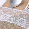 40pcs Covered Bag Burlap Lace Covered Pouch Covered Holder Vintage Christmas