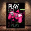Игровая ручка Картина на холсте Красочные настенные художественные принты Постер с геймпадом HD Изображение Дети Подростковые игры Гостиная Домашнее украшение Подарок