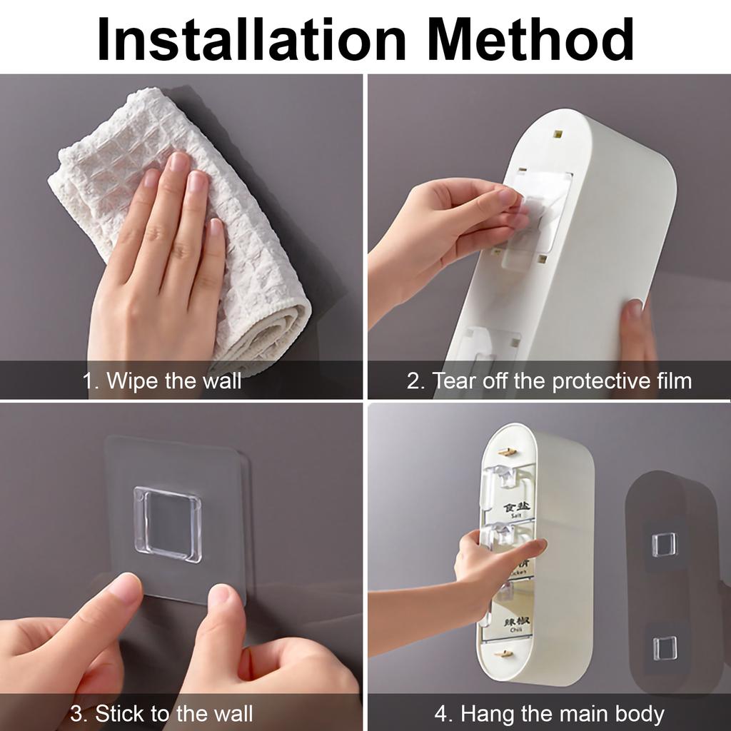 Настенный ящик для приправ, соль, перец, специи, банка, сахарница, коробка для специй, органайзер для кухонных специй, полка для хранения