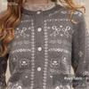 unifree Женский вязаный свитер в стиле Fair Isle