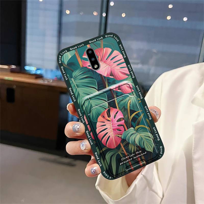 Cartoon Cute Phone Case For Nokia 2.3 Graffiti Card bag Waterproof Fashion Design Dirt-resistant Card slot Full wrap TPU