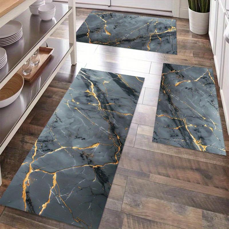1 шт. анти-усталостные кухонные коврики, OneHouse Marble Print водонепроницаемый нескользящий толстый мягкий кухонный коврик прочный комфортный стоячий коврик для кухни