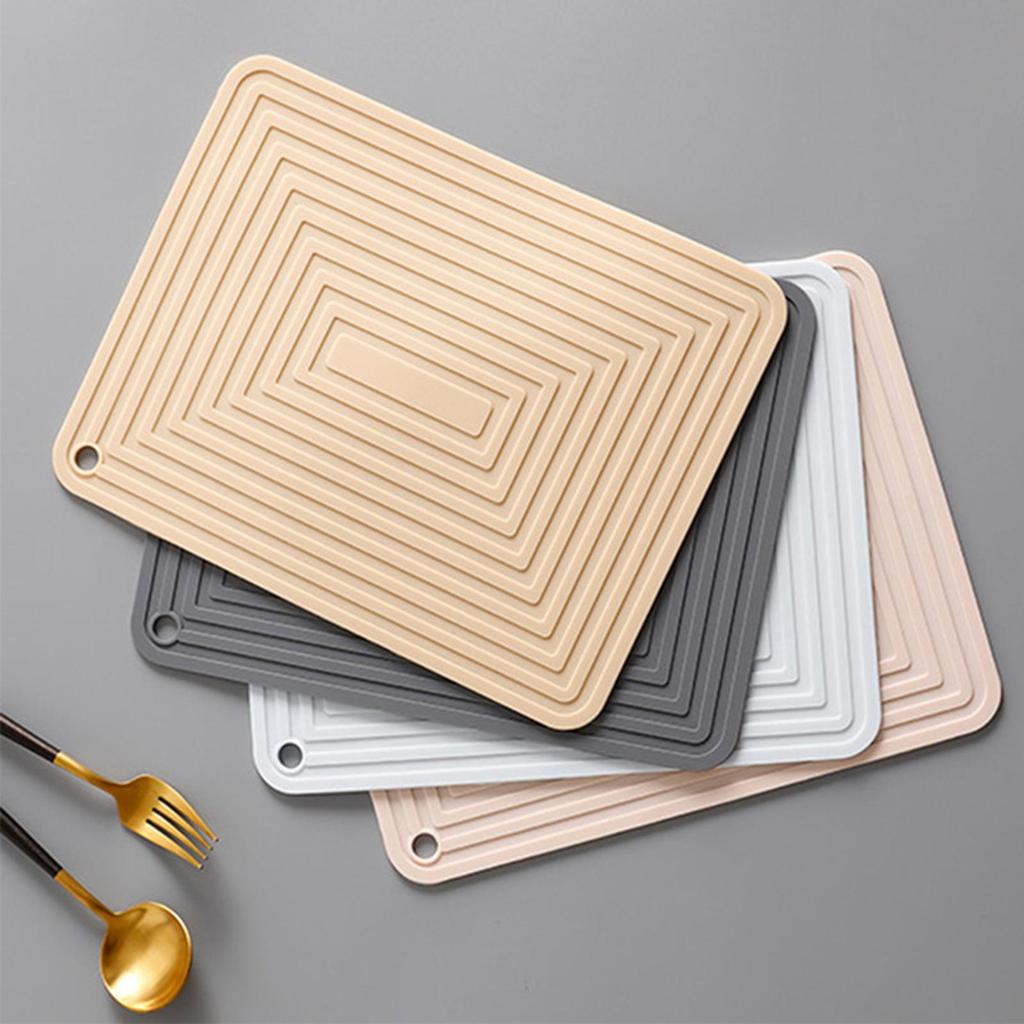 Gel Draining Mat, Pot Holder, Heat-insulating Dishes And Utensils, Dish Drainer, , Non-slip
