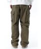 OHY Unbalance Cargo Pocket Rip Pants-Khaki